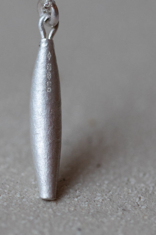 Small Silver Spiculum Drop Pendant by Adele Brereton