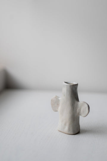 White Candlestick by Alice Johnson