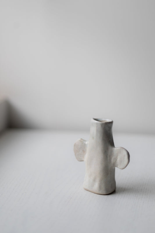 White Candlestick by Alice Johnson