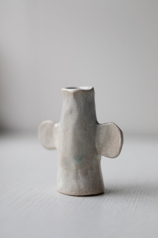White Candlestick by Alice Johnson