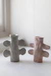 Large Pink Candlestick by Alice Johnson