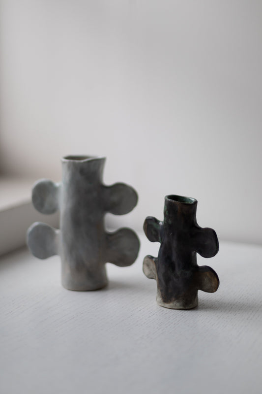 Black-Green Candlestick by Alice Johnson