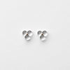 Medium Woven Three Glass 18k Earrings by Bubun