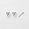 Medium Woven Three Glass 18k Earrings by Bubun