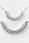 Woven  Semicircle Small Glass 18k Necklace by Bubun
