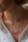 Woven Semicircle Medium Glass 18k Necklace by Bubun