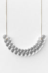 Woven Semicircle Medium Glass 18k Necklace by Bubun