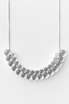 Woven Semicircle Medium Glass 18k Necklace by Bubun