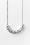 Woven  Semicircle Small Glass 18k Necklace by Bubun