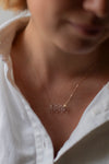 Woven Rectangle Glass 18k Necklace by Bubun