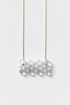 Woven Rectangle Glass 18k Necklace by Bubun