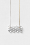 Woven Rectangle Glass 18k Necklace by Bubun
