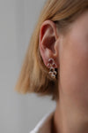 Woven Seven Glass 18k Earrings II by Bubun