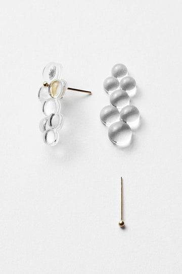 Woven Seven Glass 18k Earrings II by Bubun