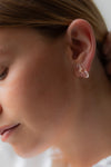 Woven Four Glass 18k Earrings by Bubun