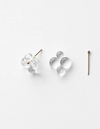 Woven Four Glass 18k Earrings II by Bubun