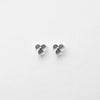 Extra Small Woven Three Glass 18k Earrings by Bubun
