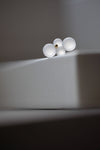Woven Four Long Frosted Glass 18k Earrings by Bubun