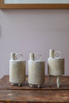 White Eggshell Bottle Sculpture by Catherine Dix