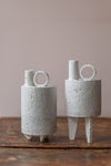 Matte White Bottle Sculpture by Catherine Dix