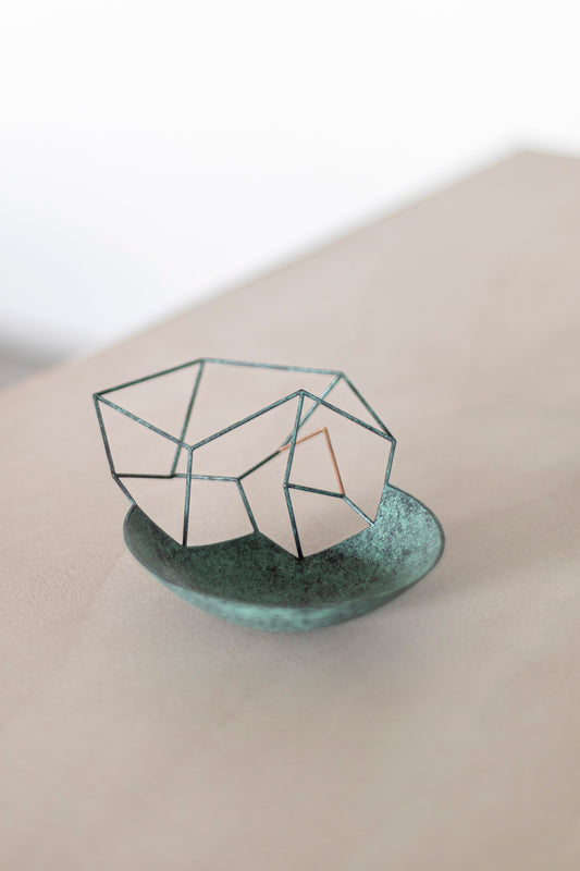 Small Verdigris ‘Ghost Bowl’ by Ane Christensen