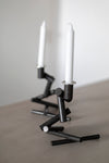 Pair of 'Rambling candlesticks' by Ane Christensen