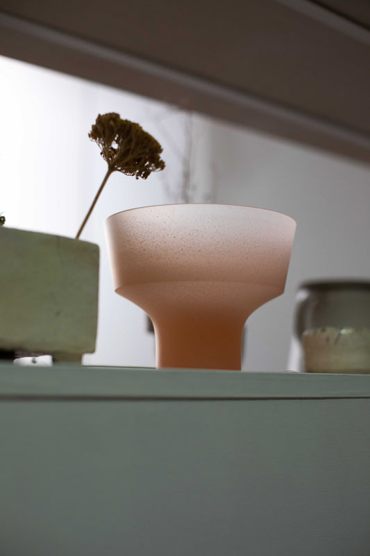 Large Peach Bowl by Celia Dowson