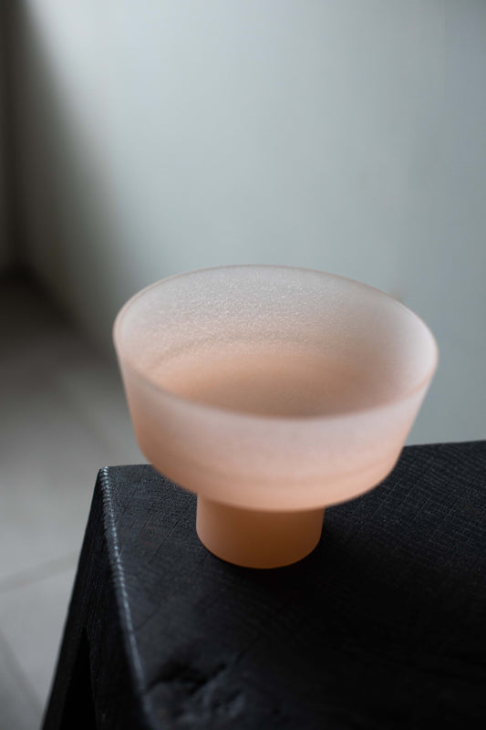 Large Peach Bowl by Celia Dowson