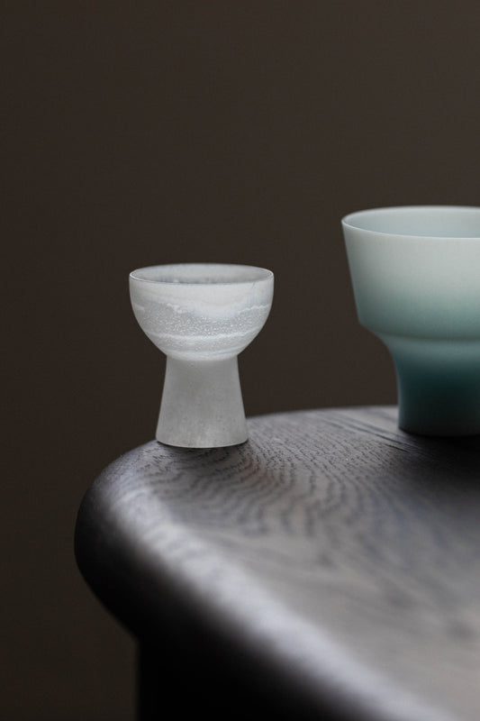 Clear Mist Sake Glass I by Celia Dowson