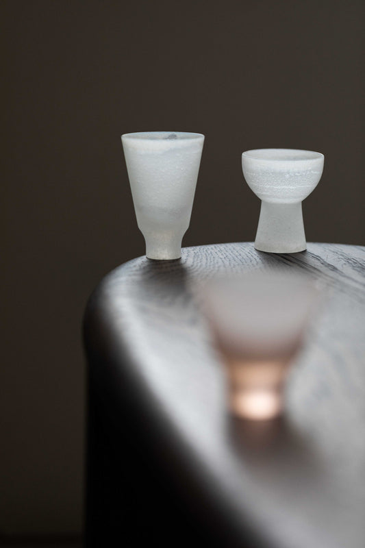 Clear Mist Sake Glass I by Celia Dowson