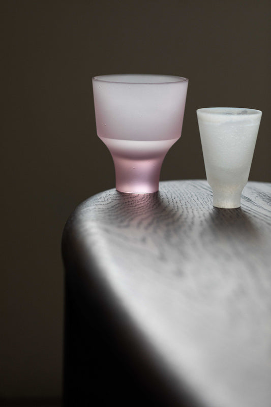 Satin Pink Glass by Celia Dowson