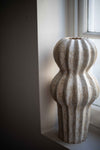 White Large Curved Sculpture by Chinoko Sakamoto