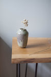Fossilised Wood Ash Tall Jar and Brass Base by Chloé Rosetta Bell