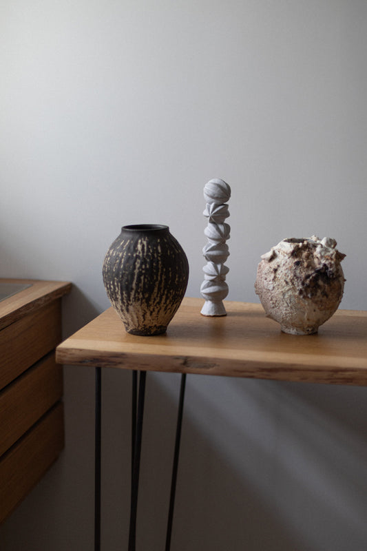 Stoneware Vessel by Tamotsu Suzuki