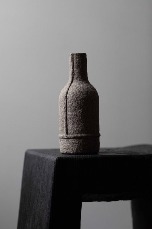 Paperpulp Grey Bottle, by Debbie Wijskamp