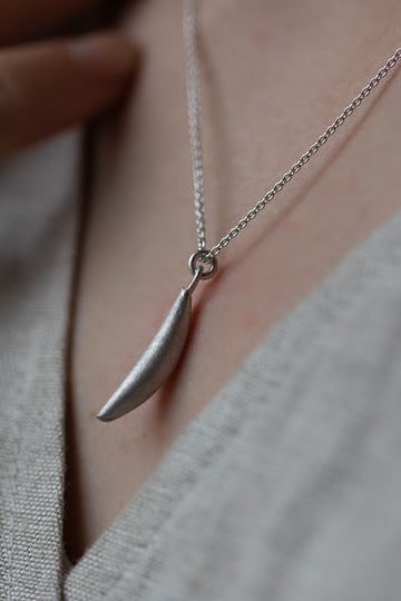 Small Silver Spiculum Drop Pendant by Adele Brereton