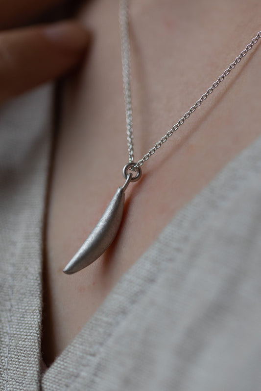 Small Silver Spiculum Drop Pendant by Adele Brereton