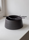 Porcelain Flint Black Twig Flint Vessel by Elaine Sheppard Bolt