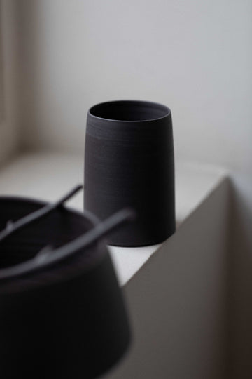 Flint Black Vessel by Elaine Sheppard Bolt