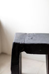 Charred and Oiled Oak Stool by Fritz Baumann