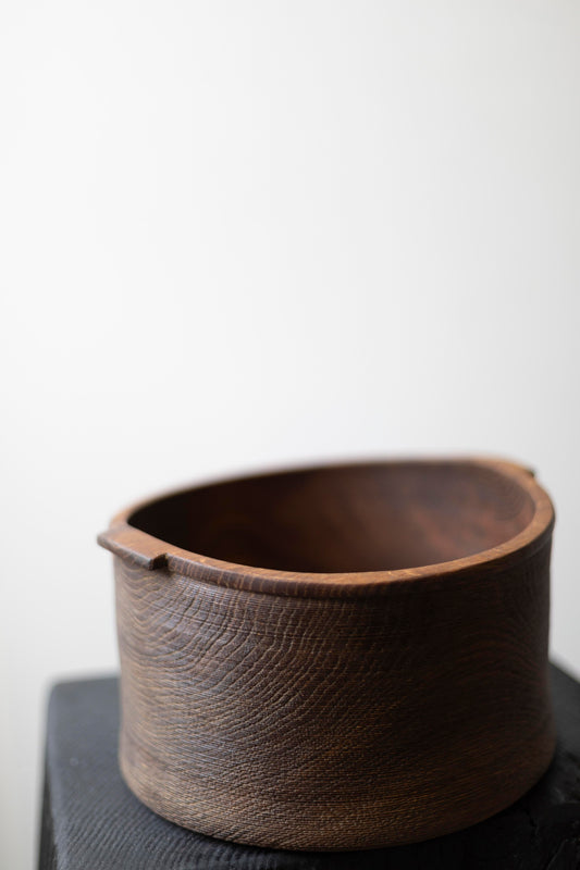 Limed & Oiled Oak Vessel by Fritz Baumann