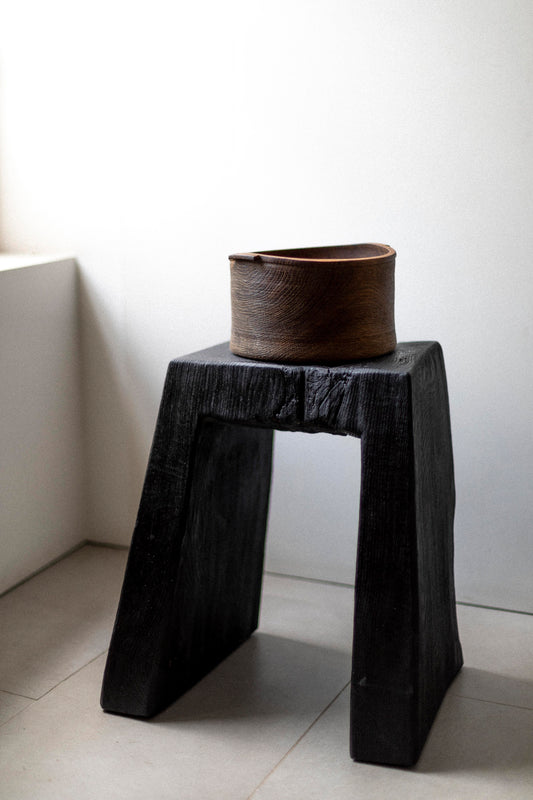 Limed & Oiled Oak Vessel by Fritz Baumann