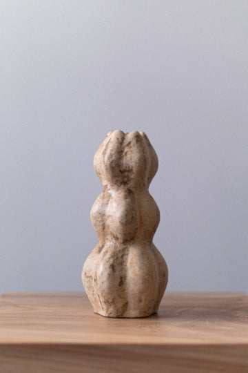 Yellow Brown Sculpture II by Chinoko Sakamoto