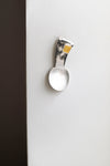Precious White Metal and Keum-Boo Gold Spoon by Simone ten Hompel