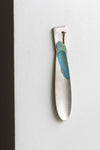 Precious White Metal and Enamel Spoon by Simone ten Hompel