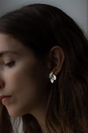 Leaf Silver Earrings by Kayo Saito