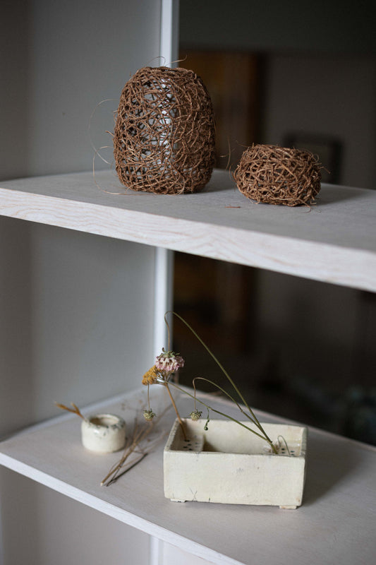 Blickling, Crocosmia Random Weave Vessel II by Lizzie Kimbley