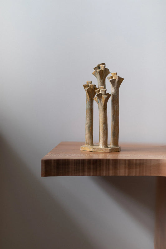 Beige Sculpture by Chinoko Sakamoto