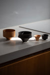 TOHKA Sake Cup, Teahouse Garden, Black by GATO MIKIO