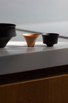 TOHKA Sake Cup, Teahouse Garden, Black by GATO MIKIO
